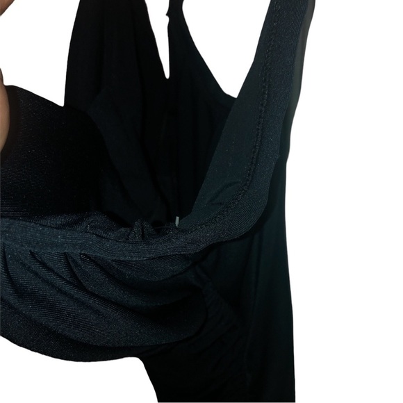 Jantzen Black Ruched Center Adj. Straps Plus Sized NWT One-piece Swimsuit Sz.16W - Picture 3 of 11